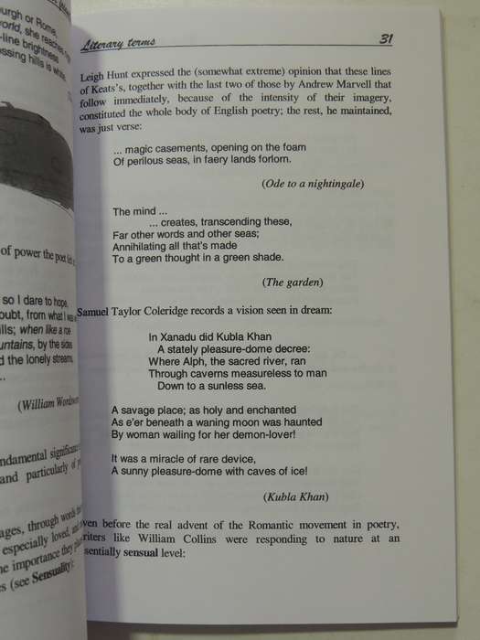 Your Friendly Guide To Literary Terms - J.O. Hendry