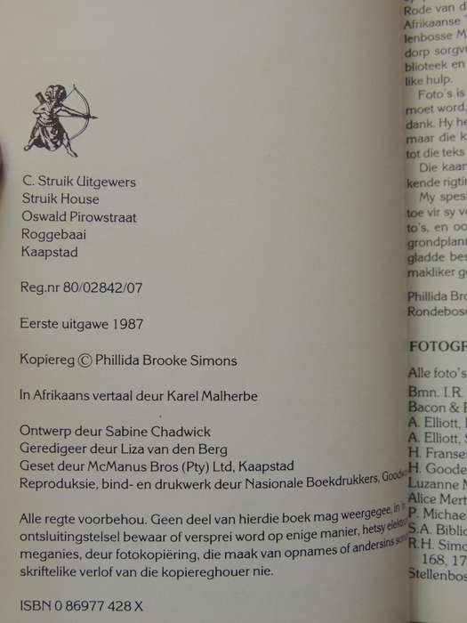 ŉ Gids Tot Kaaps-Hollandse Huise - Phillida Brooke Simons