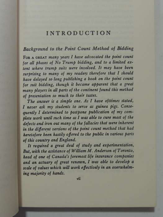 Point Count Bidding In Contract Bridge - Charles H. Goren