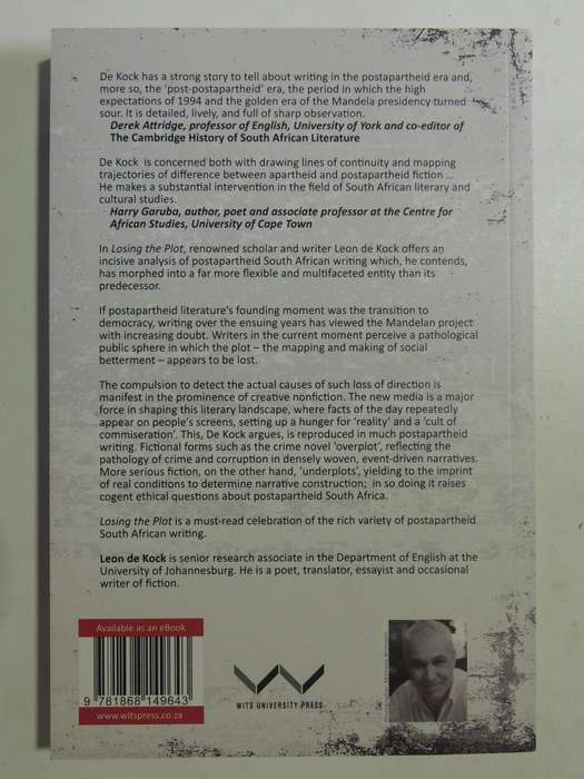 Losing The Plot: Crime, Reality And Fiction In Postapartheid Writing- Leon De Kock