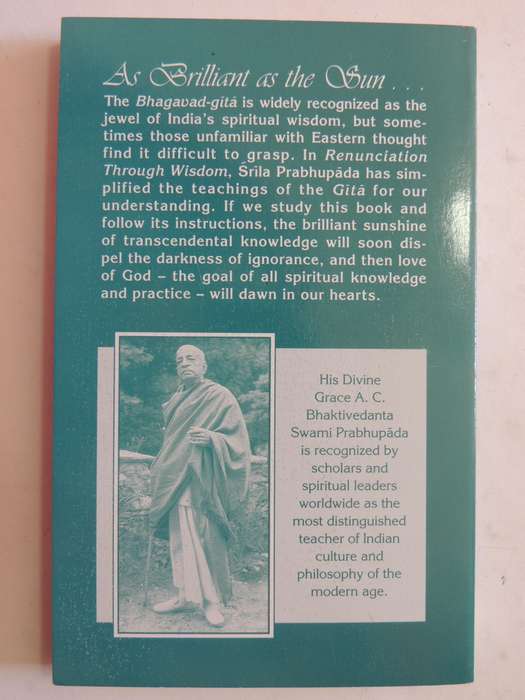 Renunciation Through Wisdom - His Divine Grace A.C. Bhaktivedanta Swami Prabhupada