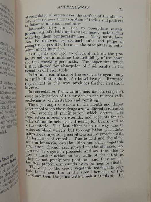 Materia Medica Pharmacy, Pharmacology and Therapeutics - William Hale-White 24th Edition 1939