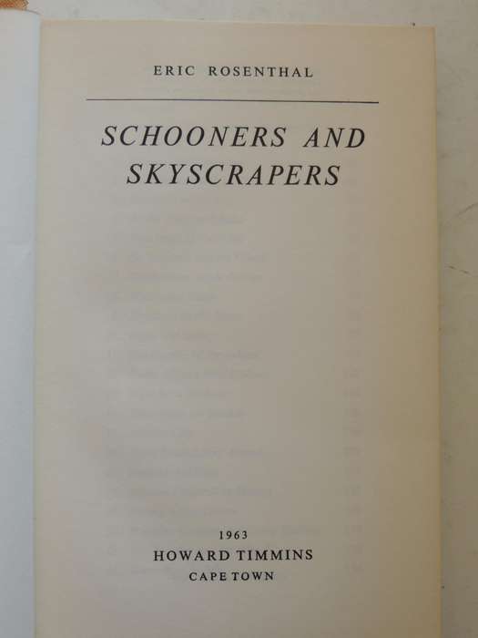 Schooners And Skyscrapers- Eric Rosenthal