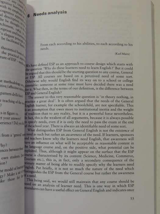 English For Specific Purposes: A Learning-Centred Approach - Hutchinson & Alan Waters