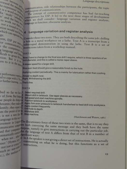 English For Specific Purposes: A Learning-Centred Approach - Hutchinson & Alan Waters