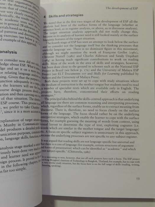 English For Specific Purposes: A Learning-Centred Approach - Hutchinson & Alan Waters