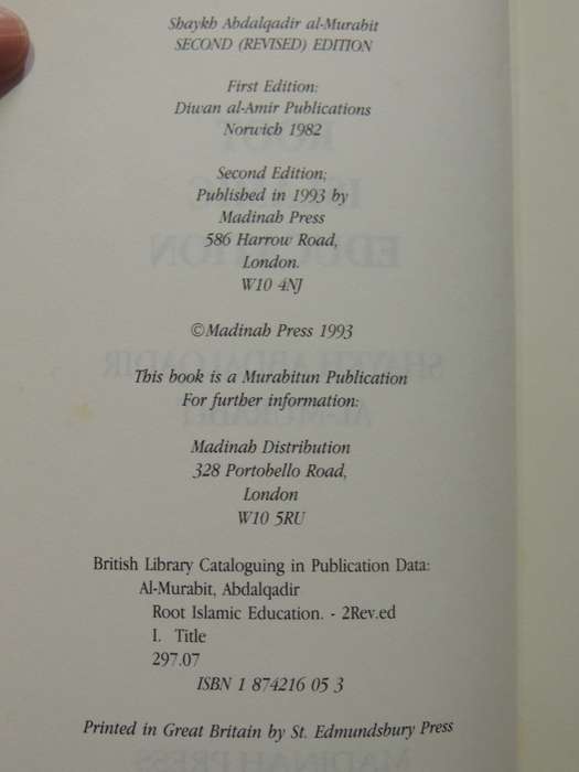 Root Islamic Education - Shakyh Abdalqadir Al-Murabit