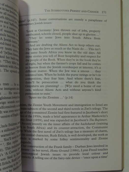People Of The Book: Images Of The Jew In South African Fiction 1880-1992 - Marcia Leveson