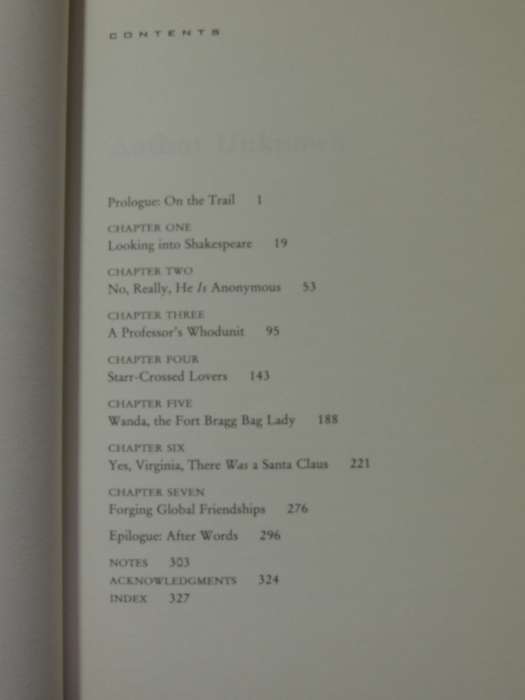 Author Unknown: On The Trail Of Anonymous - Don Foster