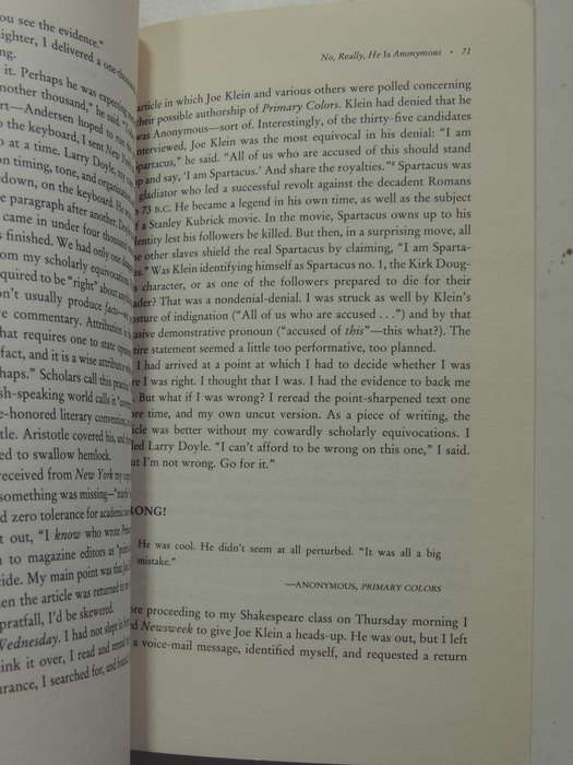 Author Unknown: On The Trail Of Anonymous - Don Foster