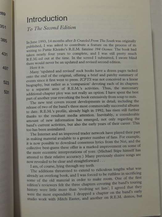 It Crawled From The South: An R.E.M. Companion- Marcus Gray