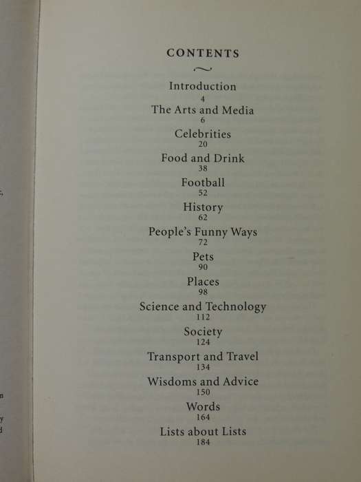 Hunter Davies' Lists: An Intriguing Collection Of Facts And Figures - Hunter Davies