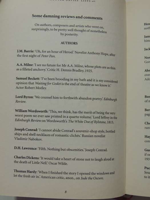 Hunter Davies' Lists: An Intriguing Collection Of Facts And Figures - Hunter Davies