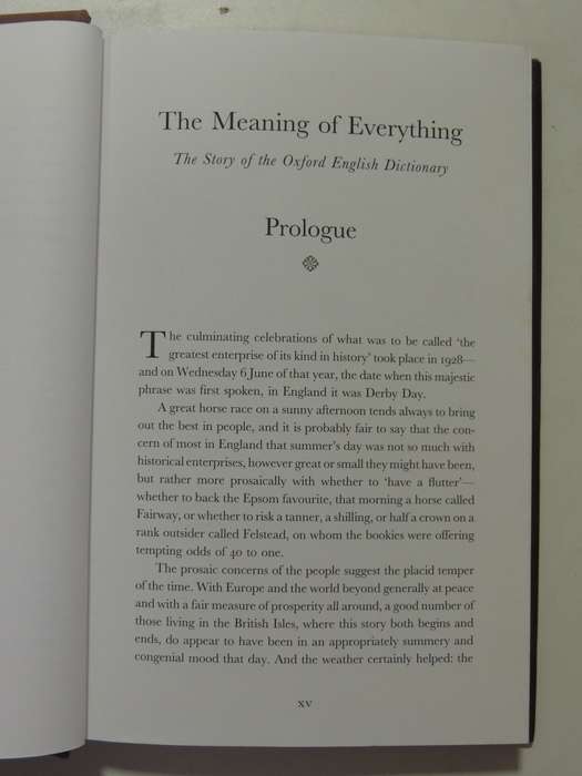 The Meaning Of Everything: The Story Of The Oxford English Dictionary - Simon Winchester