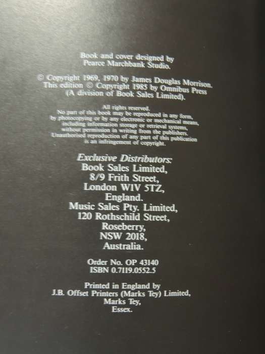 The Lords & The New Creatures: The Only Published Poetry Of Jim Morrison - Jim Morrison