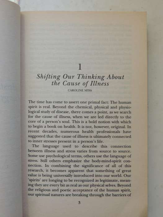 The Creation Of Health: The Emotional, Psychological & Spiritual ... Promote Health ..Caroline Myss