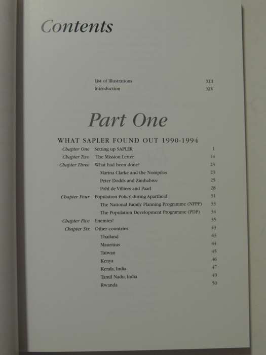 The Sapler Story: How To Limit The Human Population - Ann Cluver Weinberg