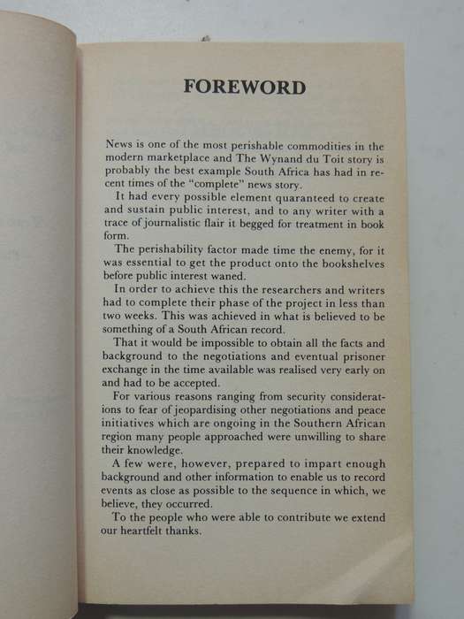 The Wynand du Toit Story - Allan Soule, Gary Dixon, Rene Richards  SIGNED