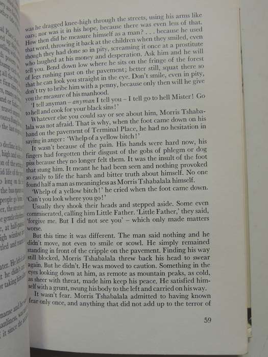 Tsotsi - A Novel by Ahtol Fugard     First South African Edition 1980