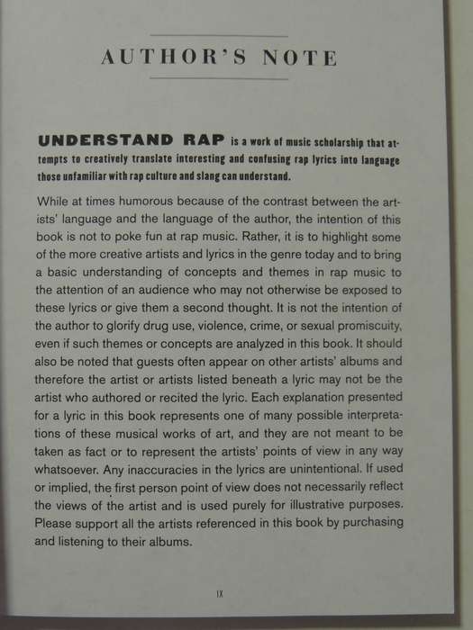 Understand Rap: Explanations Of Confusing Lyrics You &Grandmother Can Understand - William Buckholz