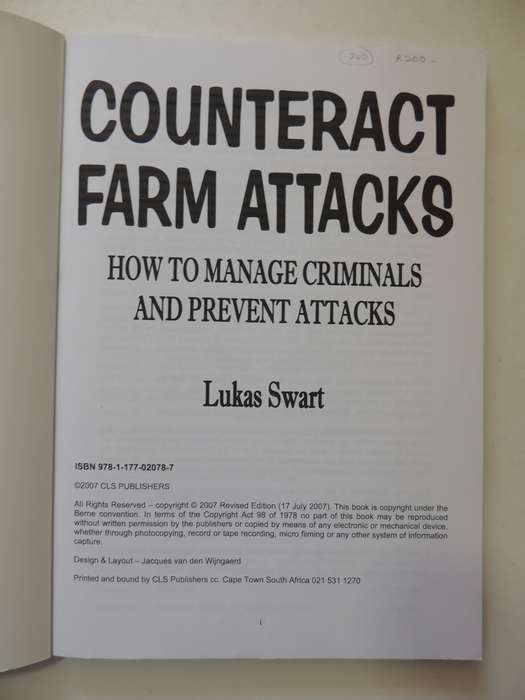 Counteract Farm Attacks  Lukas Swart