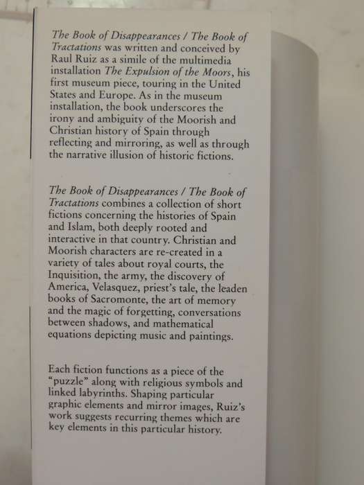 The Book Of Disappearances / Book Of TractationsRaul Ruiz