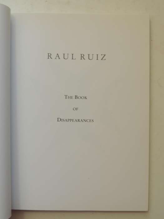 The Book Of Disappearances / Book Of TractationsRaul Ruiz