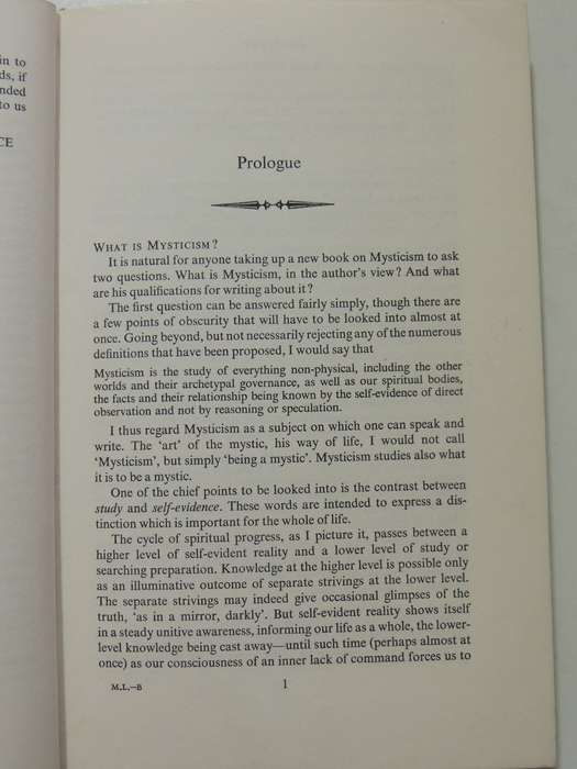 The Mystical Life: Outline Of Its Nature & Teachings From Evidence Of Direct Experience- J Whiteman