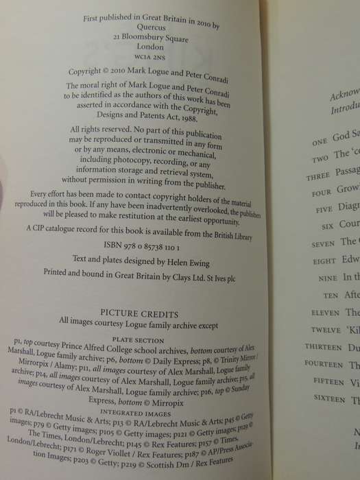 The King's Speech, How One Man Saved the British Monarchy- Mark Logue, Peter Conrad