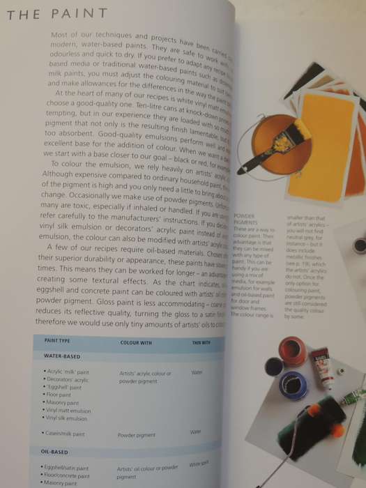 The Complete Book Of Paint: A Sourcebook Of Techniques, Finishes, Designs & Projects -Lynne Robinson