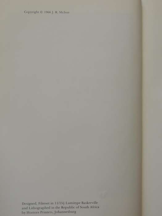 Gems, Minerals And Rocks In Southern Africa - J.R. McIver   Signed Limited Edition 221/250