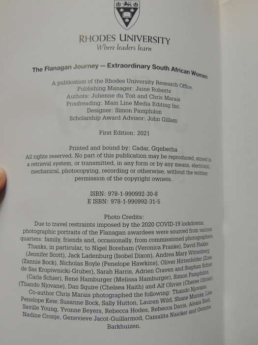 The Flanagan Journey: Extraordinary South African Women