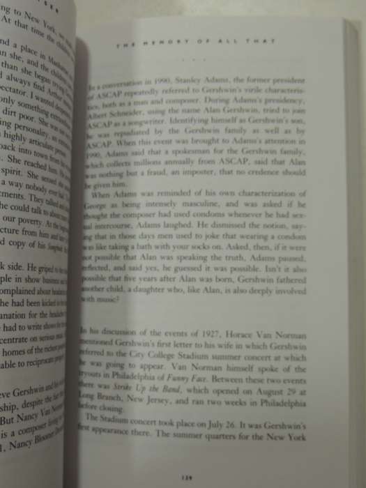 The Memory Of All That: The Life Of George Gershwin - Joan Peyser