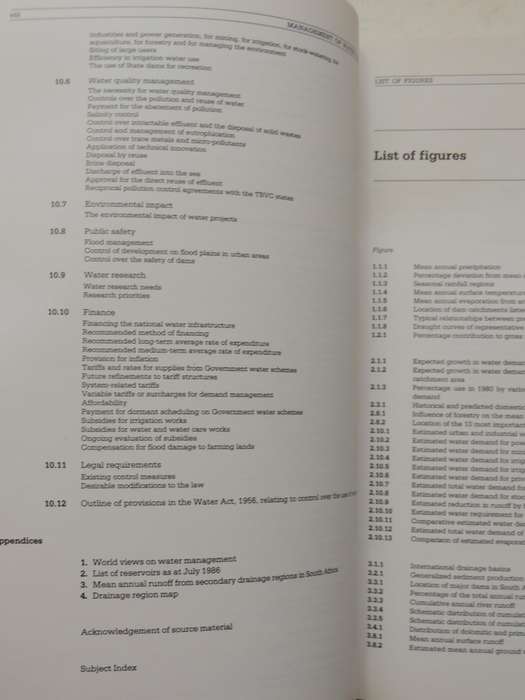 Management Of The Water Resources Of The Republic Of South AfricaDepartment Of Water Affairs