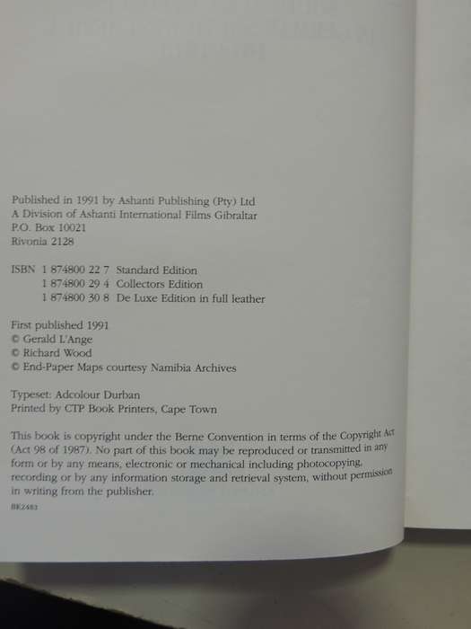 Urgent Imperial Service - South African Forces In German South West Africa 1914-1915  Gerald L'Ange