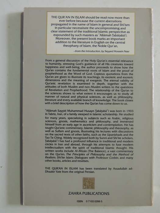 The Qur'an In Islam: Its Impact & Influence On The Life Of Muslims - Allamah Sayyid M.H. Tabatabai