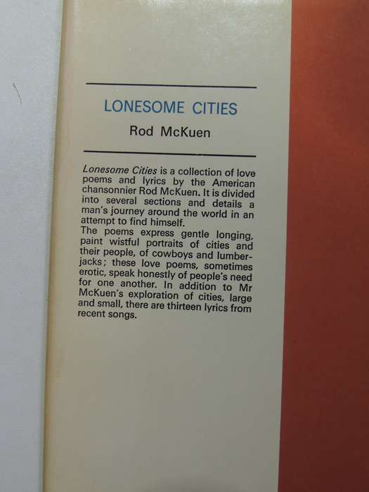 Lonesome Cities - Rod McKuen