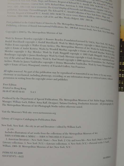 New York New York: The City In Art And Literature - various