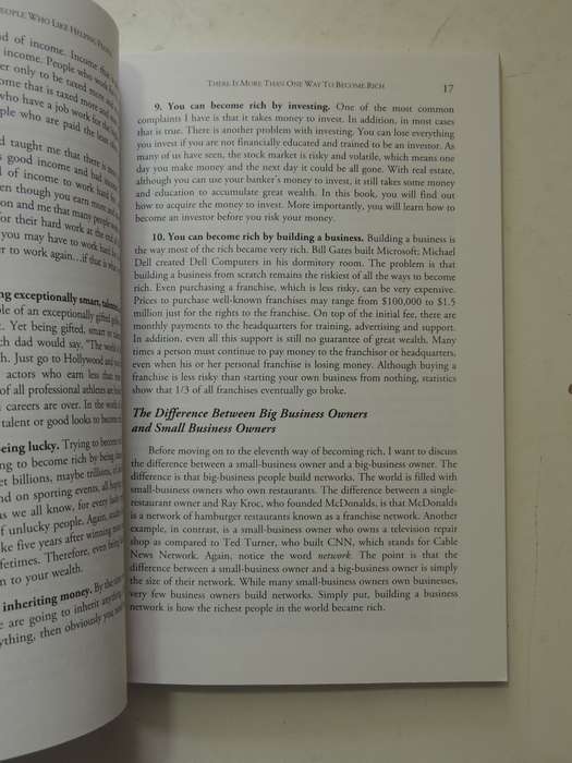 Rich Dad : The Business School For People Who Like Helping People - Robert Kiyosaki, Sharon Lechter