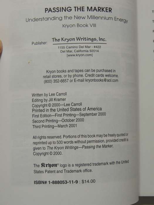 Kryon 2000: Passing The Marker (Understanding The New Millennium Energy)- Kryon