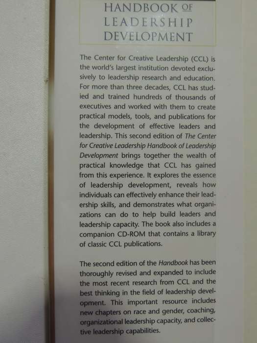 Handbook Of Leadership Development- Cynthia D. McCauley, Ellen Van Velsor