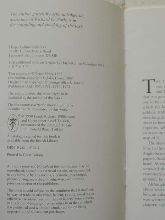 The Map Of Tolkien's The Hobbit - Brian Sibley & John Howe