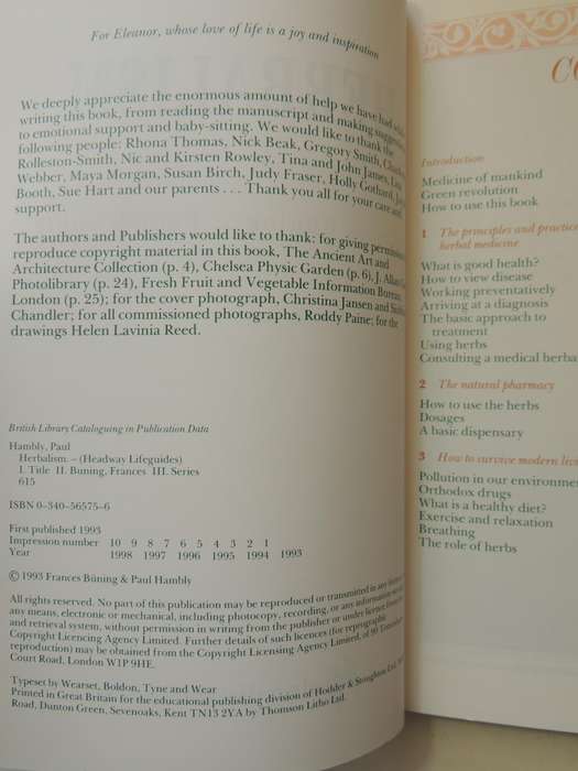 Headway Lifeguides: Herbalism - Frances Buning & Paul Hambly