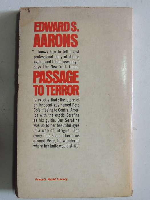 Passage To Terror (1st Edition 1952) - Edward S. Aarons