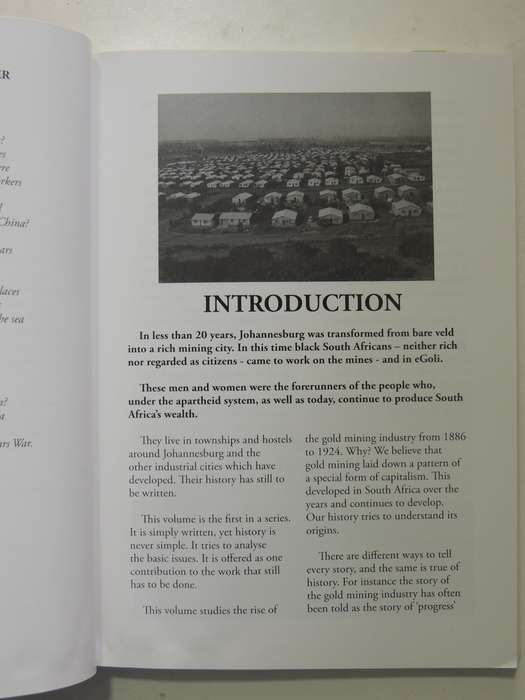 Gold & Workers: A People's History Of South Africa 1886-1924 Vol 1 - Luli Callinicos  (2nd Edition)
