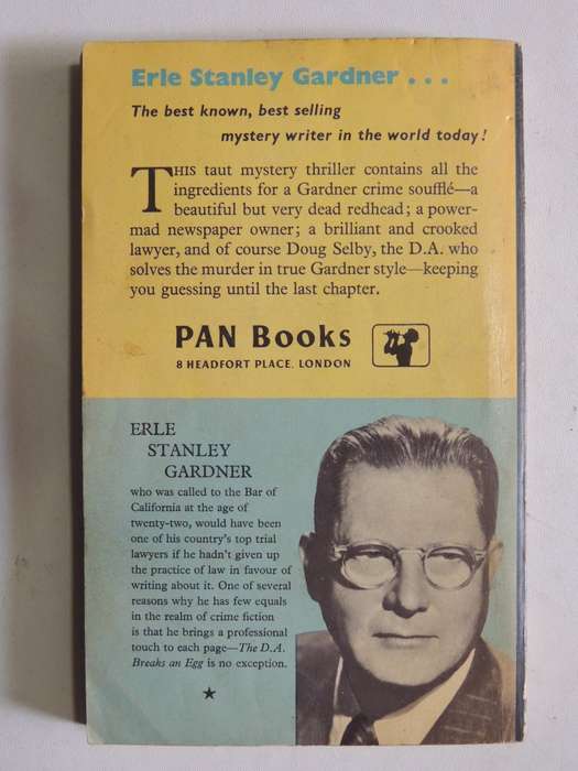 The D.A. Breaks An Egg (1st P/B 1959) - Erle Stanley Gardner