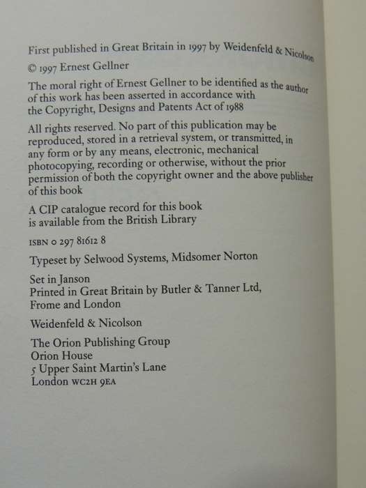 Nationalism - Ernest Gellner