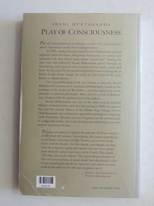 Play Of Consciousness: A Spiritual Autobiography - Swami Muktananda