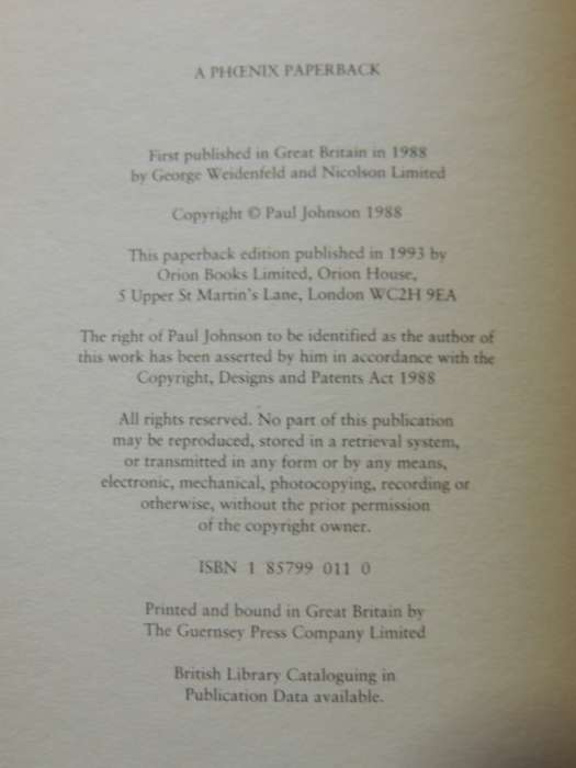 Intellectuals - Paul Johnson