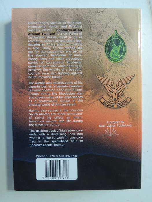 Shadows In An African Twilight - Game Ranger, Soldier, Hunter (Signed)  Kevin Thom
